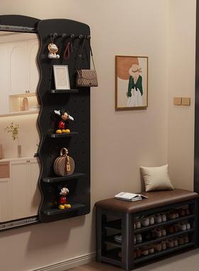 隐形可衣穿镜推拉关闭隐39631全身镜子贴墙遮挡藏壁挂洞洞板玄关