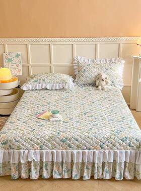 类小新亲肤花边床盖31262单清件2025款四新季通A用三四件套榻榻米