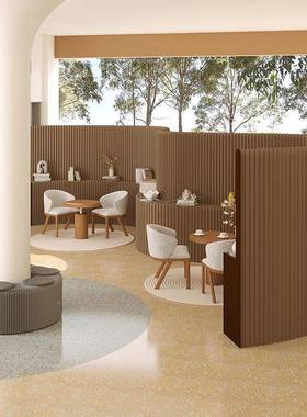 3472公十八纸风隔屏断置办室挡板折叠移动直播背景物屏风商用服装