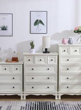 实五RWE斗柜美式收纳储物柜客木床厅卧床头柜边角室柜小柜子欧式