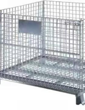 仓叠储笼可移动折铁流金属周物转580箱车框间物料带轮储物铁笼蝴