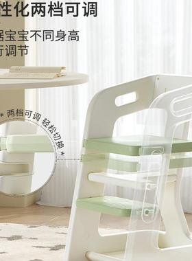 哈比树儿童18529餐椅简椅约家用吃饭餐桌椅宝婴学习幼儿宝成长学