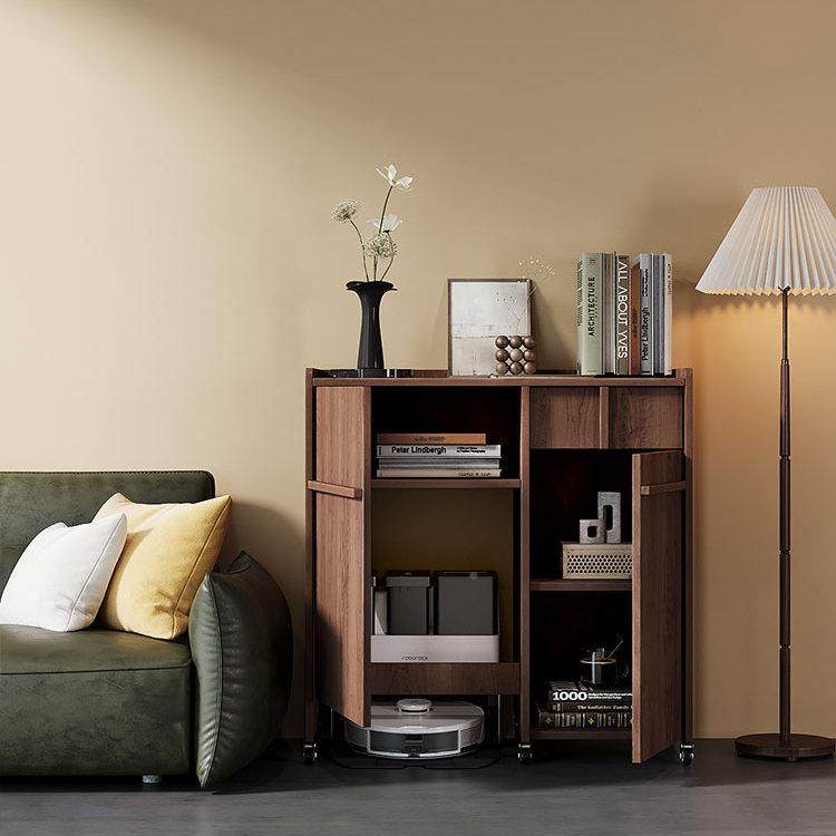 可移动扫地餐机器人置物柜实木带轮收室LYC柜卧抽屉纳边柜置物架