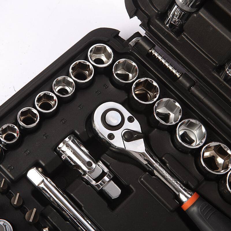 钢盾58件套21YUZ.5mm列制组公套工具箱套装电系工维修汽车组套电