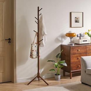 实挂架衣落地卧室挂衣架家用简易立式衣帽架室木内80990挂包架门