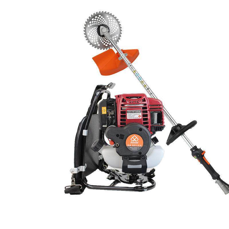 四冲负程电启动汽油割草机背式用NPT除锄草机一键启动打草机松家