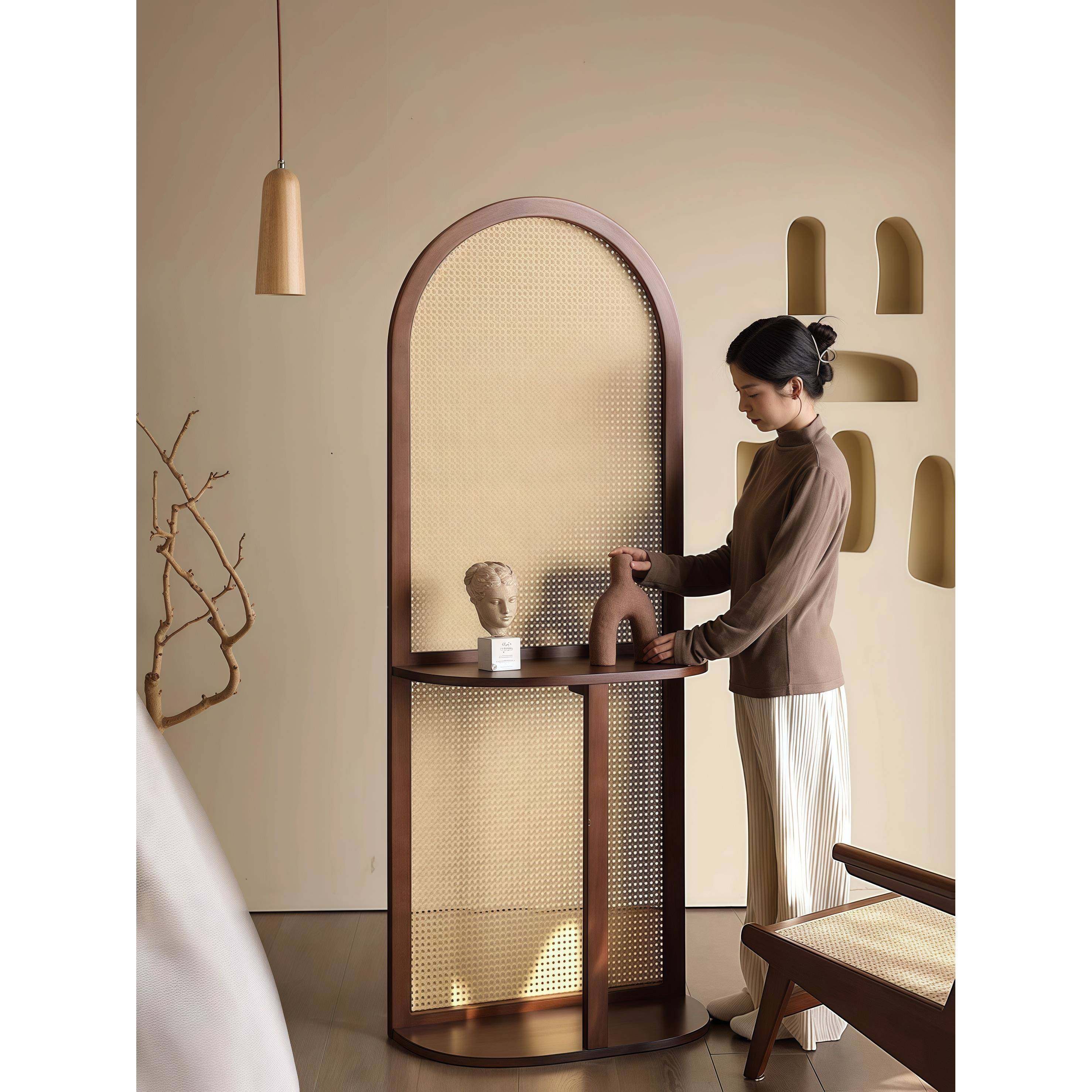 木藤编屏风隔断客厅日式实座物屏古中玄PFF关柜置架移动入户简约,鲜花速递/花卉仿真/绿植园艺,其它园艺用品,淘宝优惠券,粉丝福利购,淘宝优惠卷