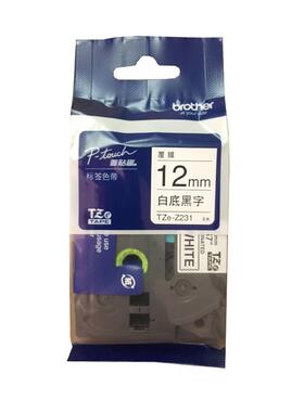 兄弟原装标签机2mm色带TZ-431e红底黑字3TZe-5TZe-431311蓝底黑字