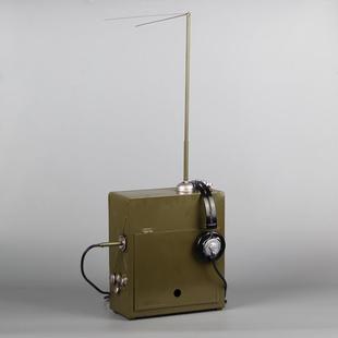 老式 仿真无台线电发意报老机模型复古创收藏物件摆AID件影视拍摄