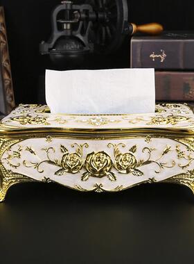 用欧式纸巾纸盒家用纸抽盒餐巾盒抽酒纸盒车用店纸XFN巾盒用品