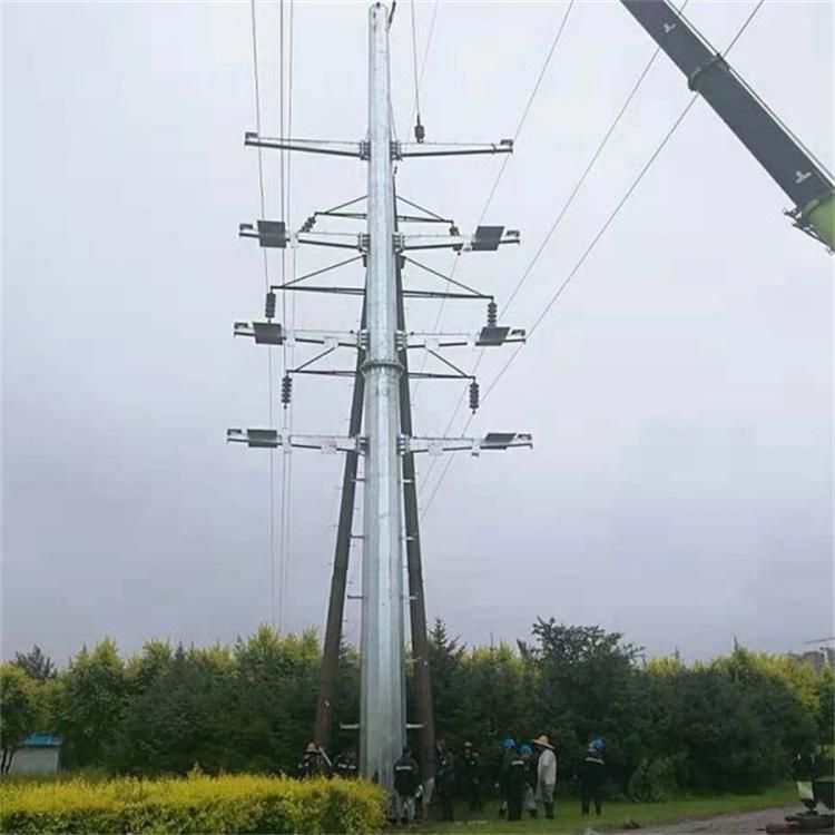 源头厂家 电力钢杆 热镀锌输电线路钢管杆 金属钢管杆 安装便捷