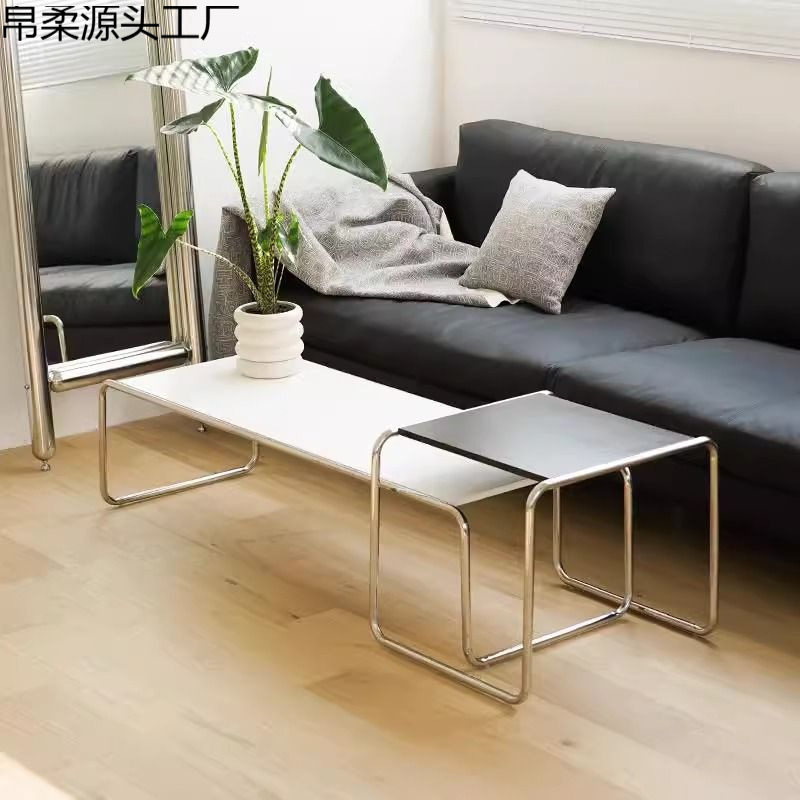 拉齐奥不锈钢轻奢客厅茶几