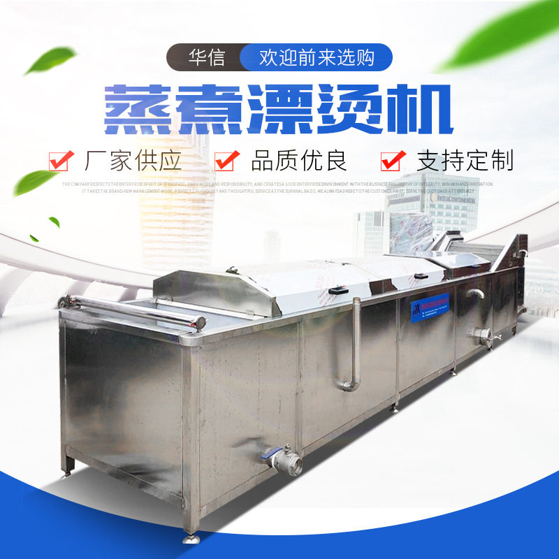 大型连续果蔬漂烫杀青风干线