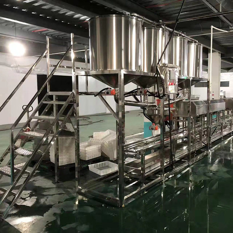 多功能全自动豆腐机 盒装内酯豆腐机器 自动灌装打码封盒