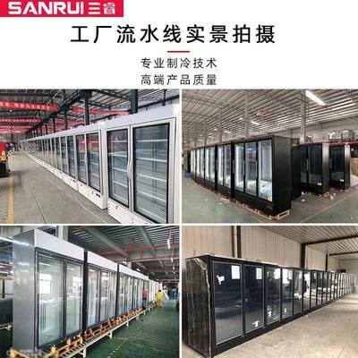 三睿便利店柜饮料柜冷藏展示柜立式商用冷柜冷冻冰箱陈列柜保鲜柜