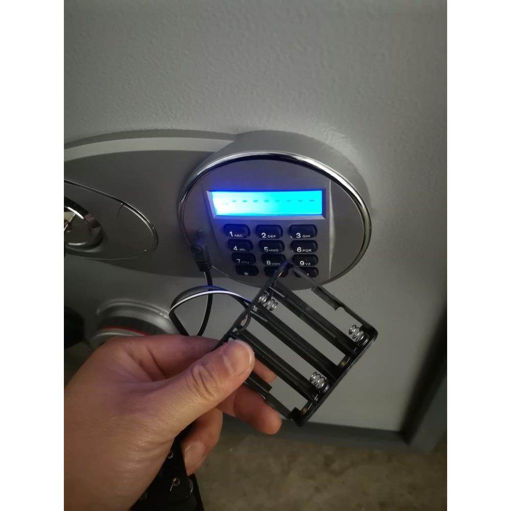 长沙艾谱保险箱保险柜原装外接电源盒电池盒面板锁芯配件维修开锁