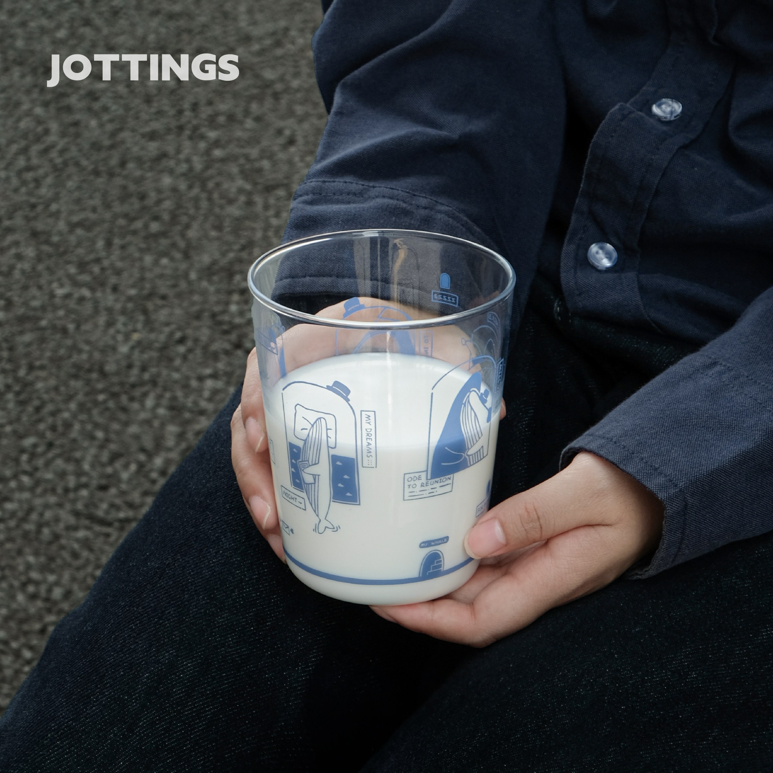 拾杂原创「鲸鱼先生」ins高硼硅玻璃杯耐高温牛奶咖啡杯治愈礼物