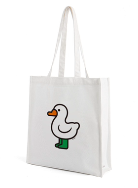 FINERWORLD原创IP印花帆布包单肩包大容量学生原宿韩版文艺手提包