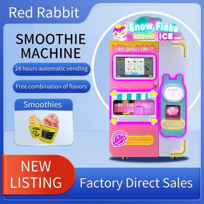 snowflake ice machine自动雪花冰机smoothie machine自助冰沙机