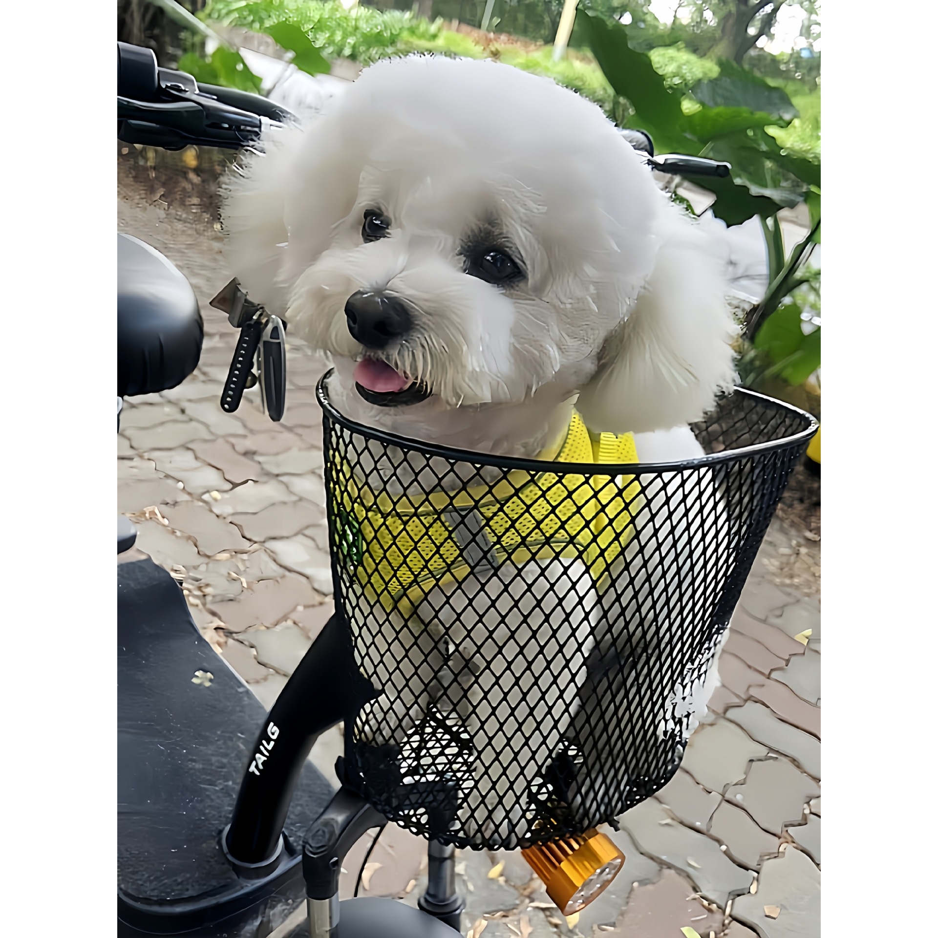 自行车篮山地车篓折叠车筐锂电动车加大车篮单车前挂筐铁质菜篮