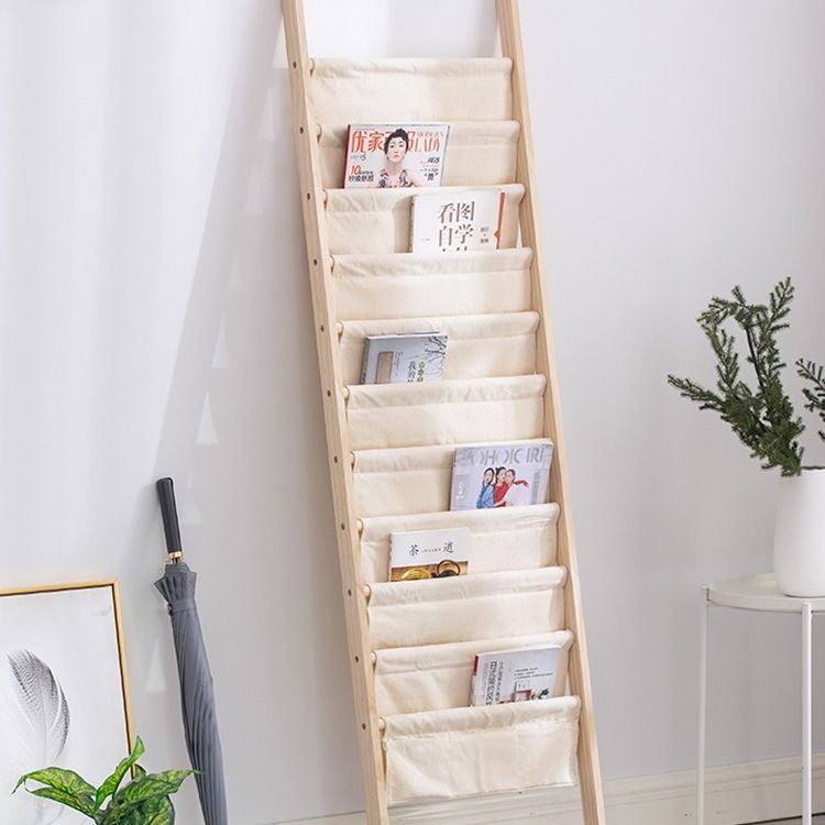 实木书架置物架家用多层绘本展示架网红落地杂志收纳架书刊书报架