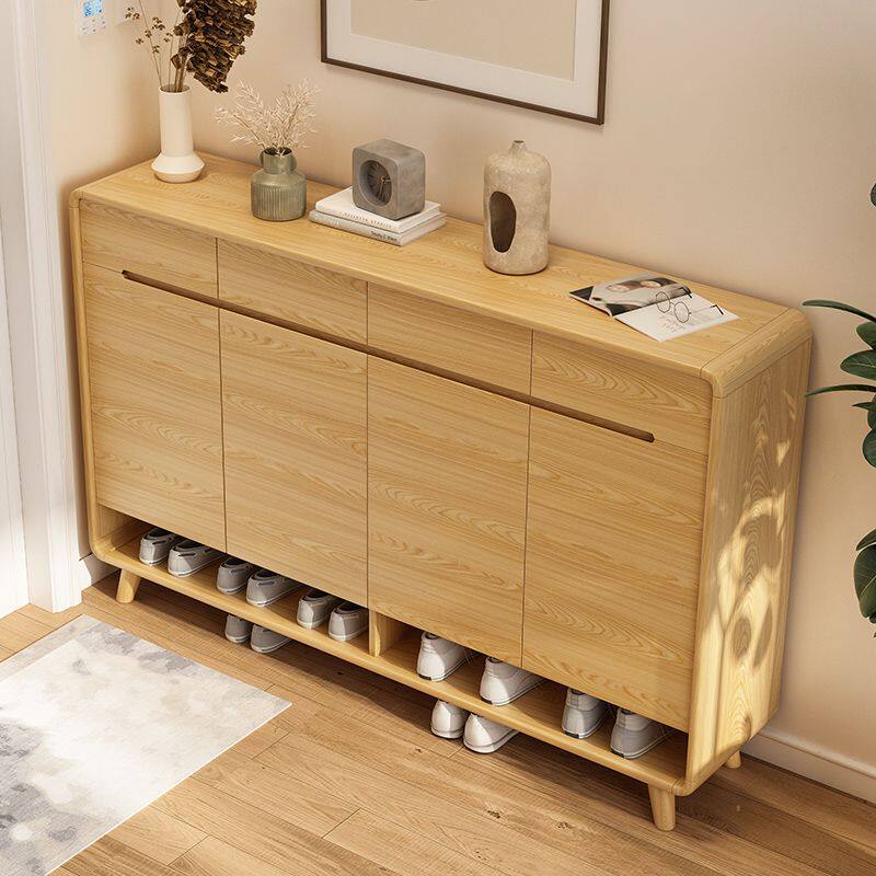 鞋柜家用门口玄关柜北欧小户型客厅隔断入户进门实木颗粒板