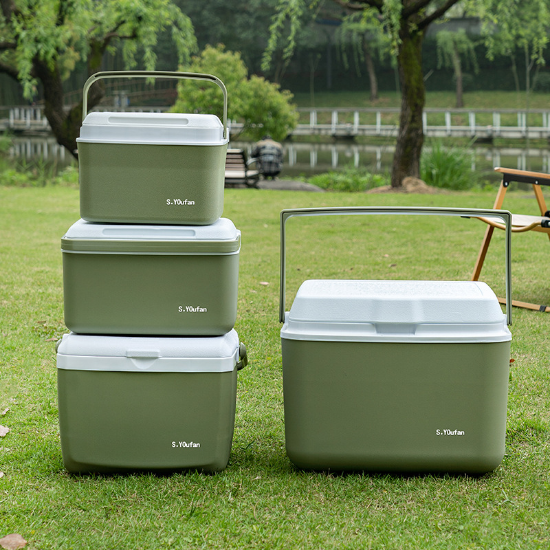 户外保温箱露营野炊摆摊冰块保冷箱便携露营车载小冰箱钓鱼冰桶
