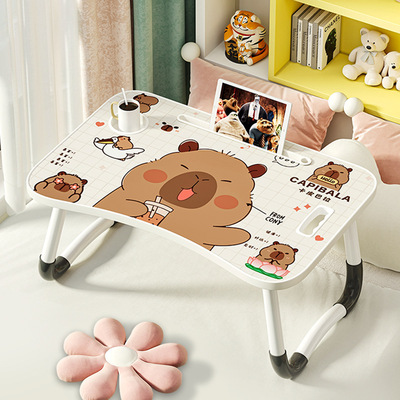 可折叠床上小桌子家用学习桌书桌卧室电脑桌飘窗桌宿舍学生阅览桌