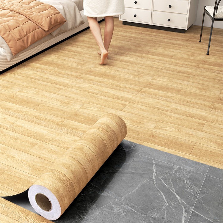自粘地板贴加厚防水耐磨塑胶地板贴纸卧室家用PVC地板贴纸仿木纹