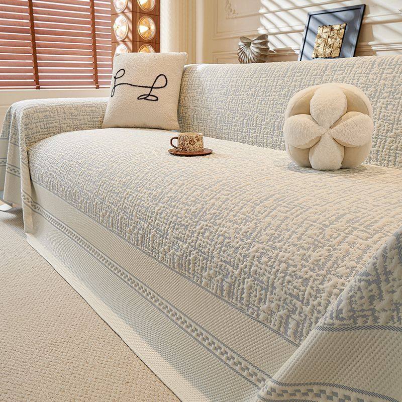 凉感冰丝沙发盖布巾2025新款万能全盖夏季高级感皮沙发套罩防猫抓,居家布艺,沙发垫,淘宝优惠券,粉丝福利购,淘宝优惠卷