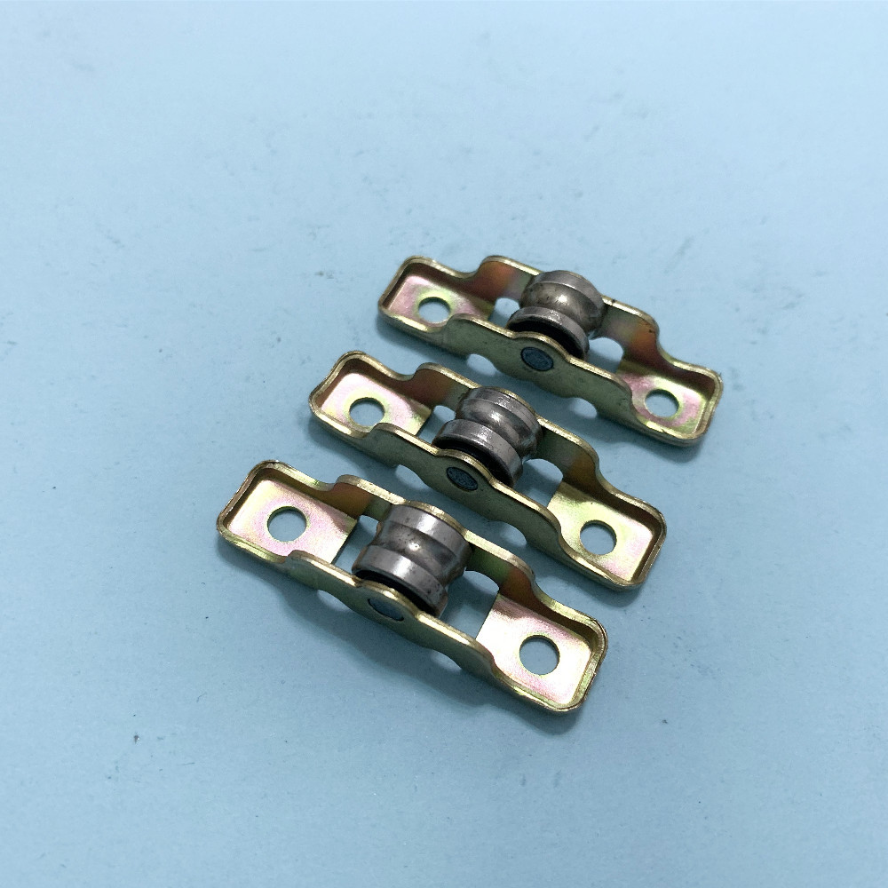 展示柜金属滑轮45*12mm立式点菜柜推拉玻璃门底部滑轮门滑轮滚轮