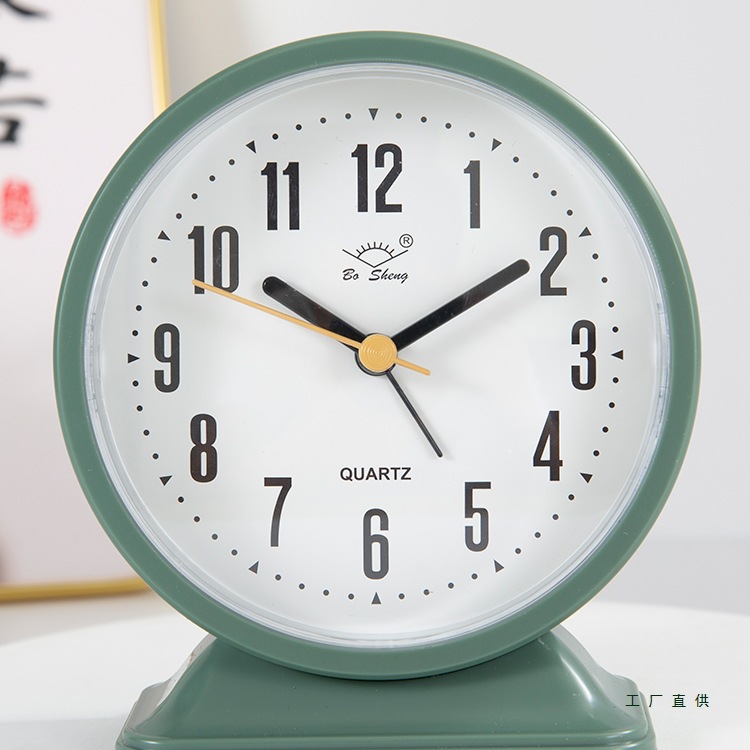 闹钟床头静音简约卧室台式时钟儿童专用学生用起床神器桌面闹钟表