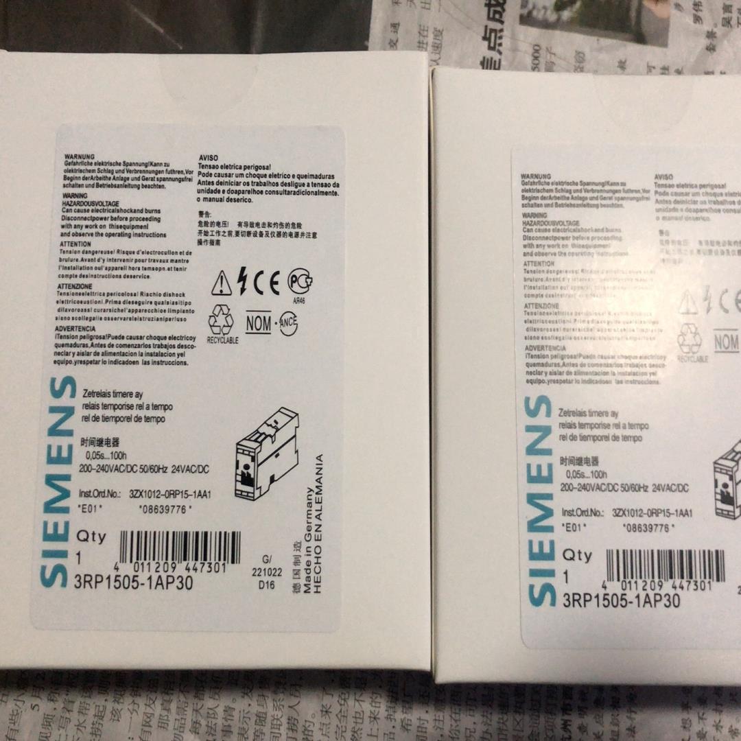 西门子继电器，全新正品，效果供应3RP1505-1AP30（崽载电子）