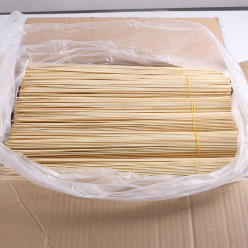 马路边边麻辣烫一次性烧烤小竹签33CM40串串香穿菜串火锅白签签