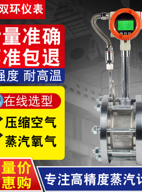 涡街流量计蒸汽计量表压缩空气气体DN15/20/32/40/50/65/80/100