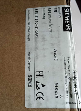 伺服轴卡6SN1118-0DH21-0AA1，（憨憨电子）