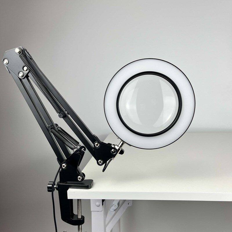 高清台式放大镜带灯阅读手机手表维修专用鉴定工作台焊接电路