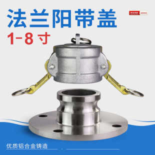 法兰阳带堵盖 2寸 4寸法兰卸油口 2.5寸 快速接头F型汽油柴油 3寸