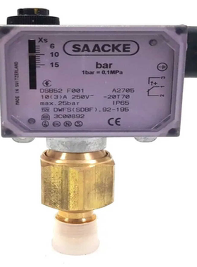SAACKE DSB52 F001从DHL压力开关~议价