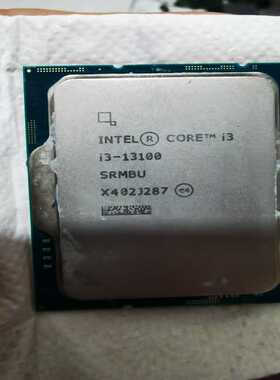 (询价)I3-13100. 13代处理器CpU，成色实物图挺新的，正
