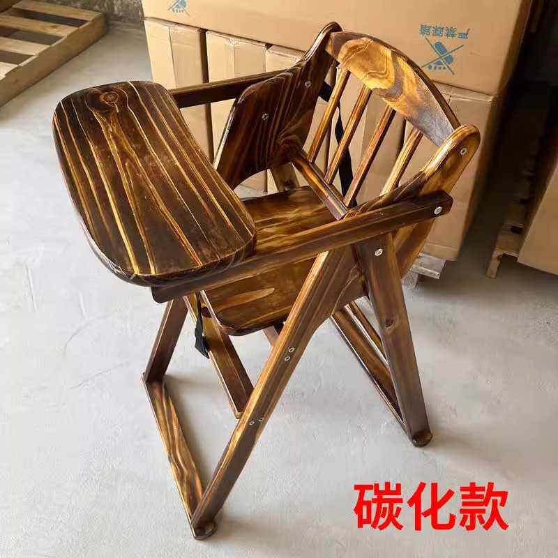 实木儿童餐椅大宝宝家用成长椅子吃饭椅加宽加大高脚椅家用带脚踏