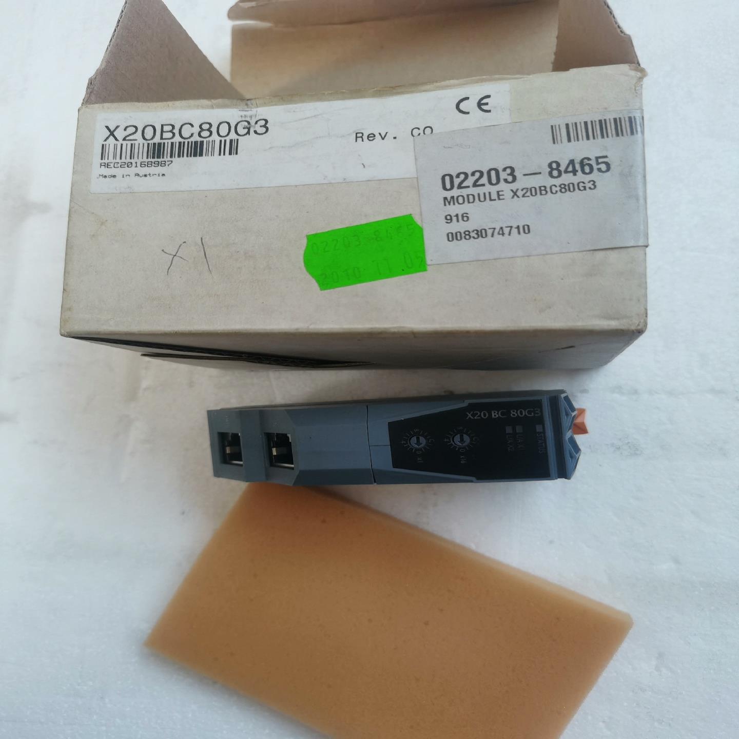 贝加莱 X20BC80G3   仓库备件  原包装都在  9（基数电子）