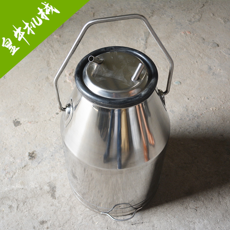 厂家供应304 201不锈钢奶桶定做批发 25L乳品机械用不锈钢奶桶