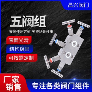 不锈钢共面法兰五阀组不锈钢五阀组螺纹一体化仪表五阀组针型阀