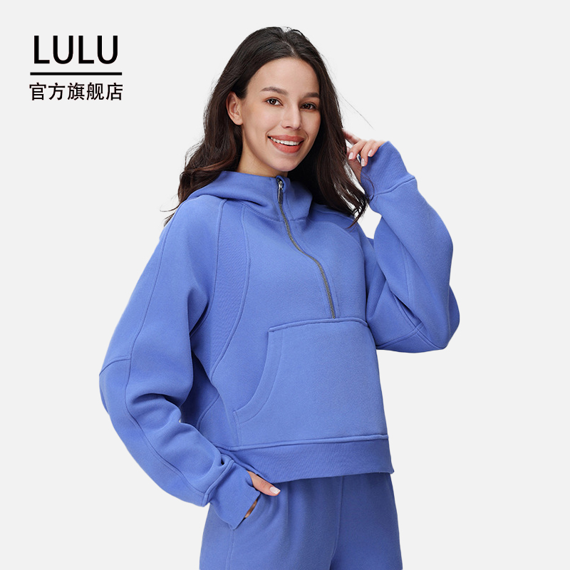 lulu官方瑜伽服宽松加绒保暖