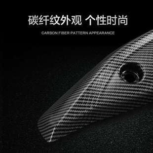 改装碳纤维消声器保护罩摩托车UY125排气管隔热板防烫罩外壳