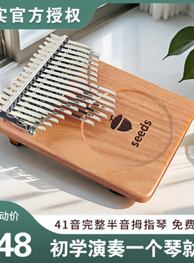 黑胡桃木卡林巴果实拇指琴41音 24音C调手指钢琴 34音B调拇指琴