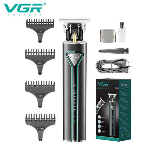 VGR009理发器雕刻剪复古油头T9推白雕刻推子专业电动理发器