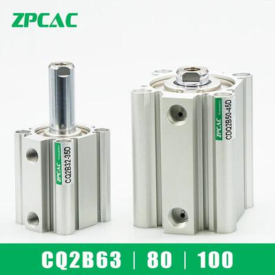 薄型气缸CQ2B/CDQ2B63/80/100-5D/10D/15D/20D/25D/30D/35D/40D