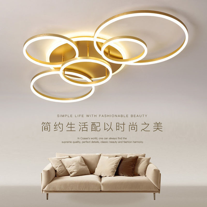 led圆形吸顶灯卧室灯大气现代简约家用大厅灯饰创意北欧阳台灯具